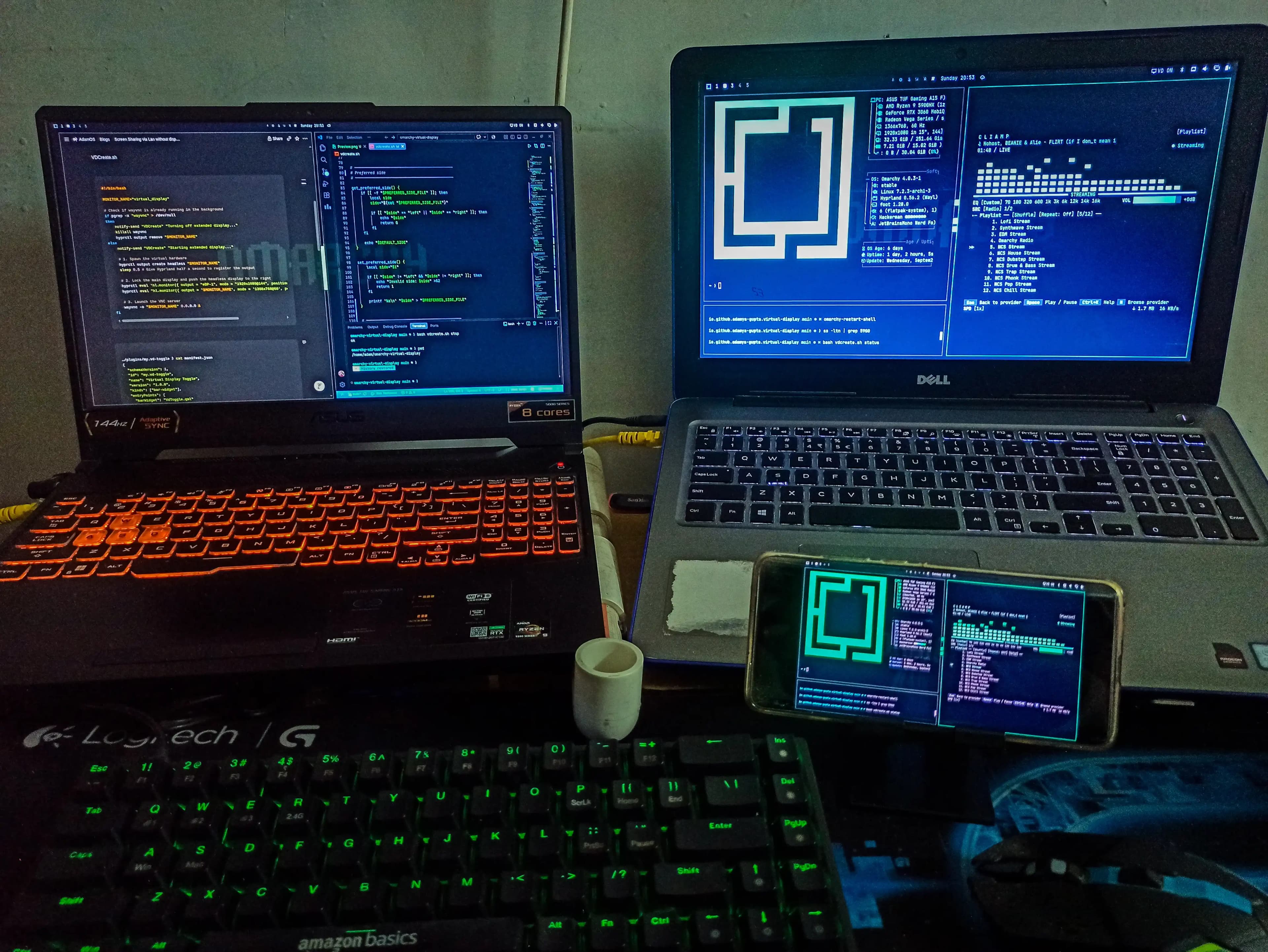 Preview of Omarchy Virtual Display